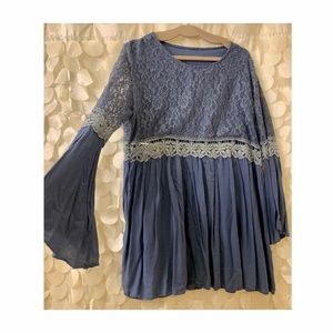 Blue Bell Sleeve Dress NEW